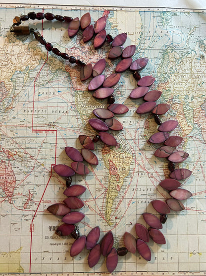 Garnet and Ruby Gemstone Necklace